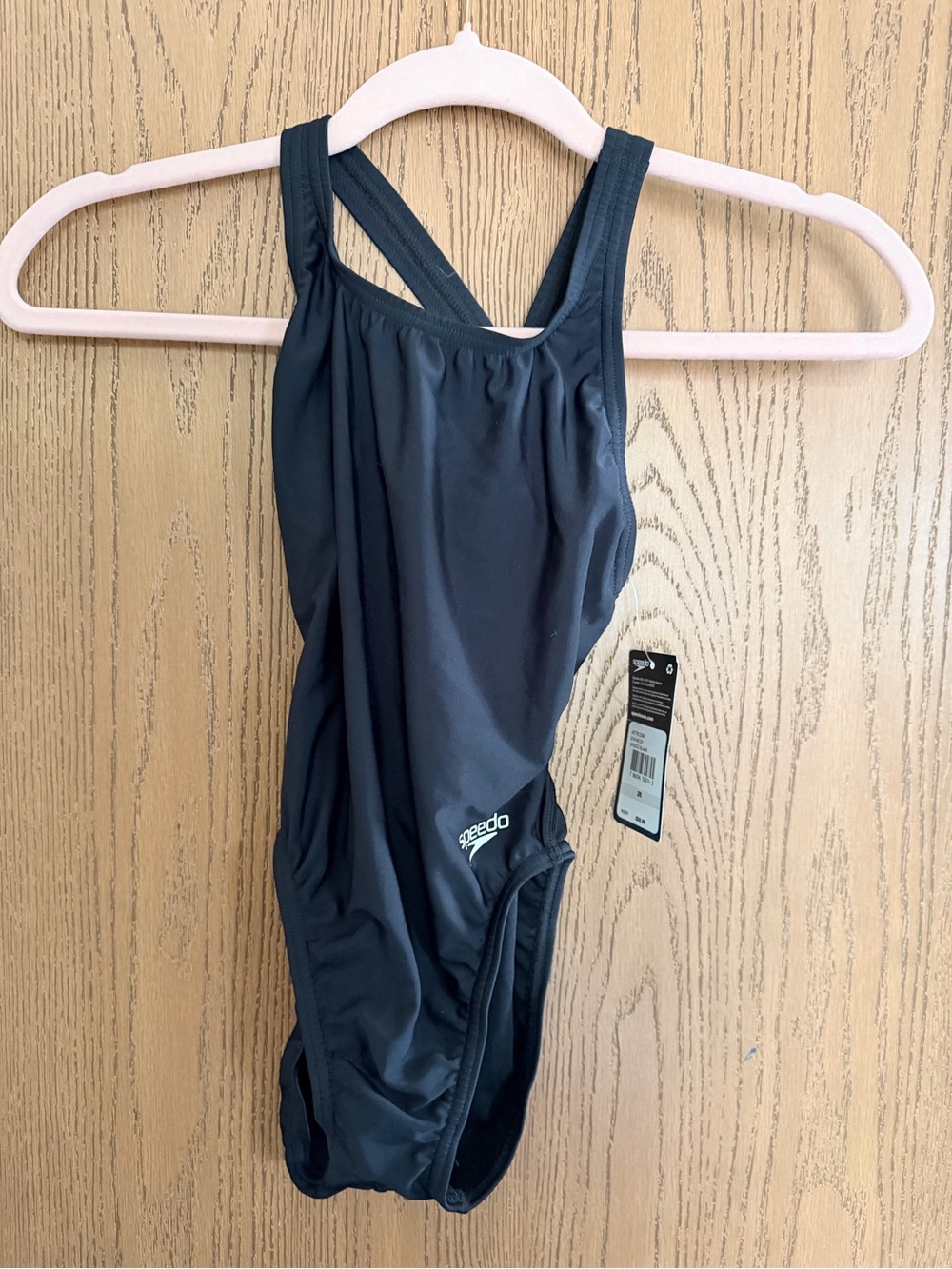 Speedo Girls' Black One-Piece Swimsuit
